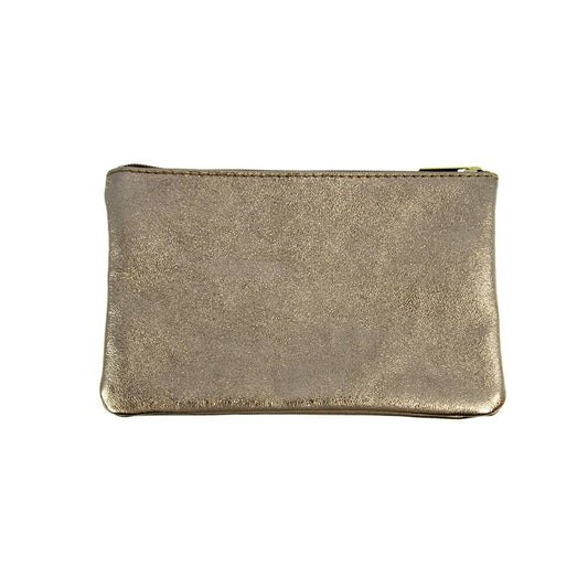 Small Leather Zip Pouch
