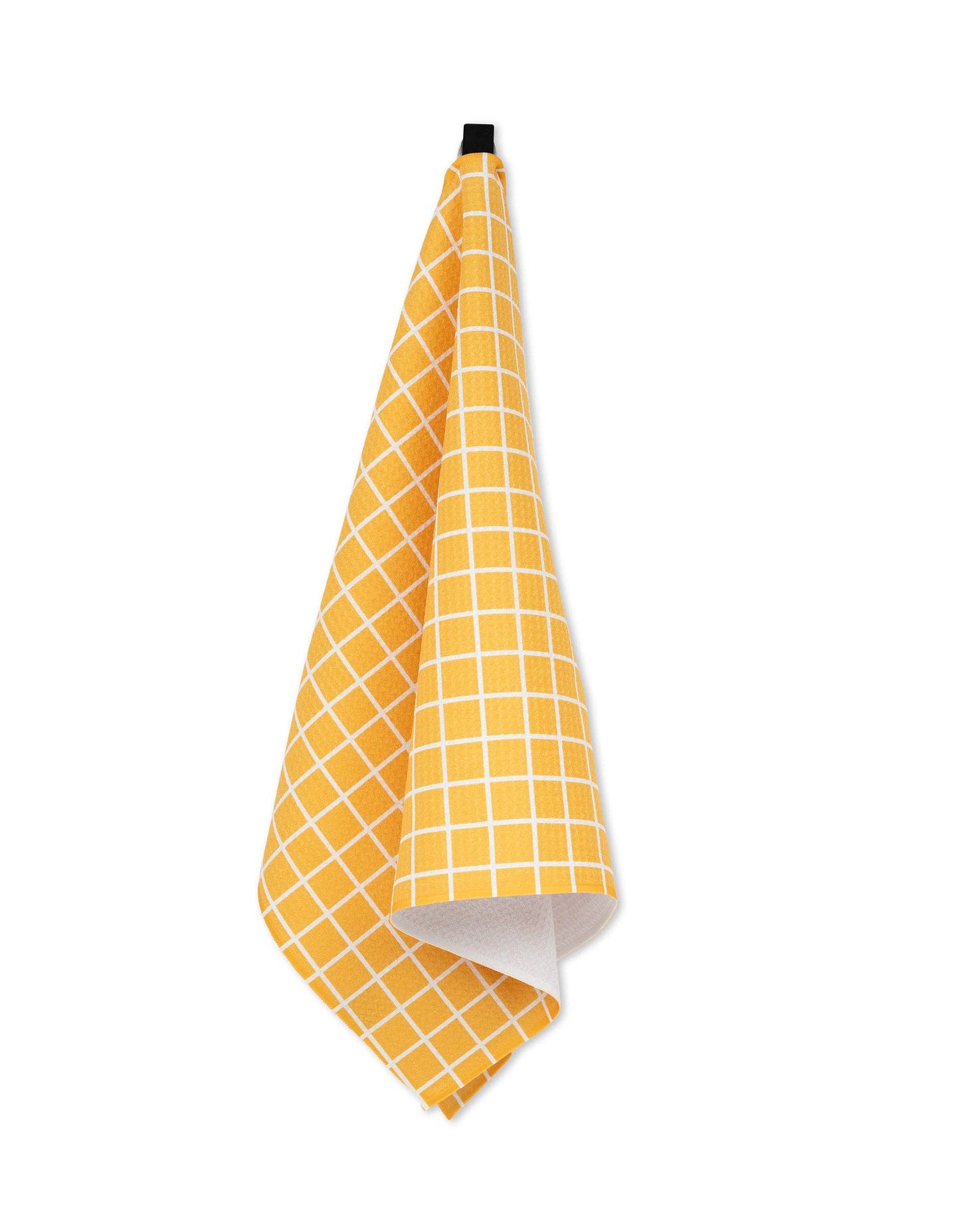 Summer Grid Orange Kitchen Tea Towel