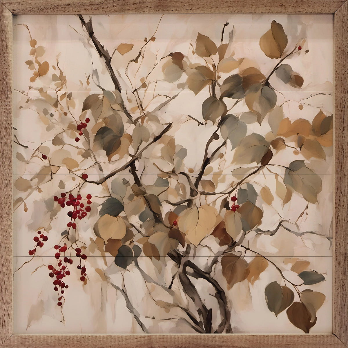 Red Berries On Branch Sign