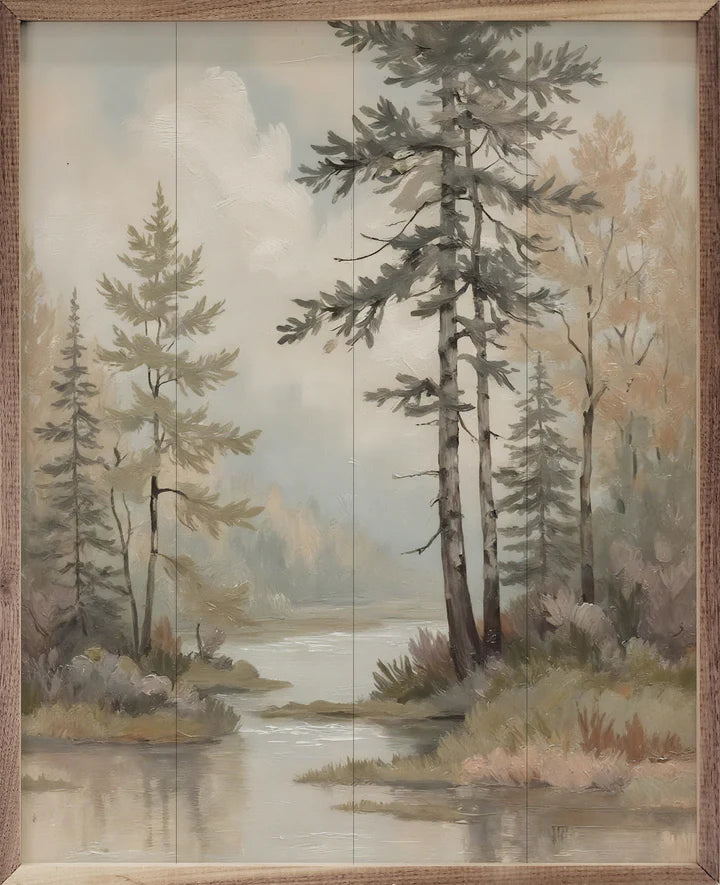 River Through The Pines Sign