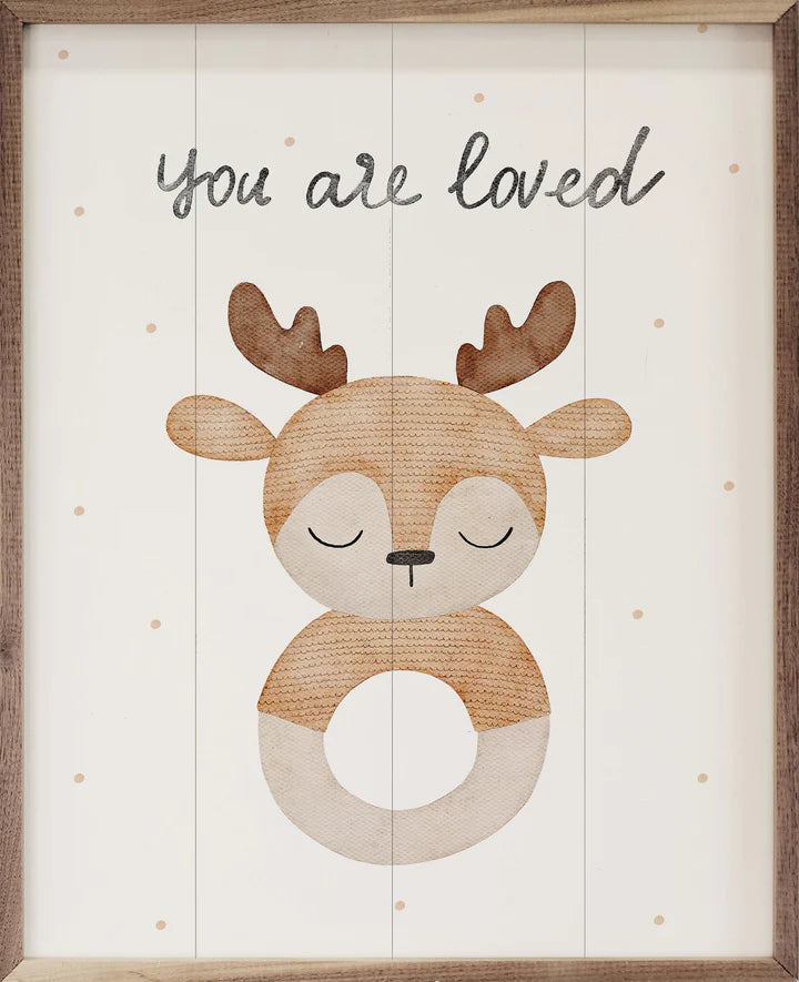 Boho Watercolor Deer Sign