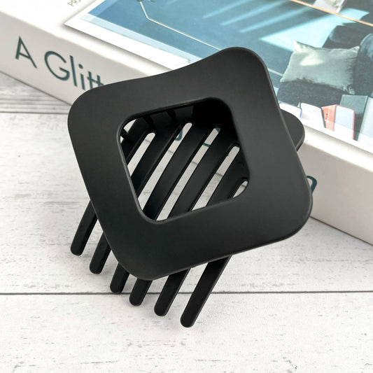 Matte Square Hollow Hair Clip