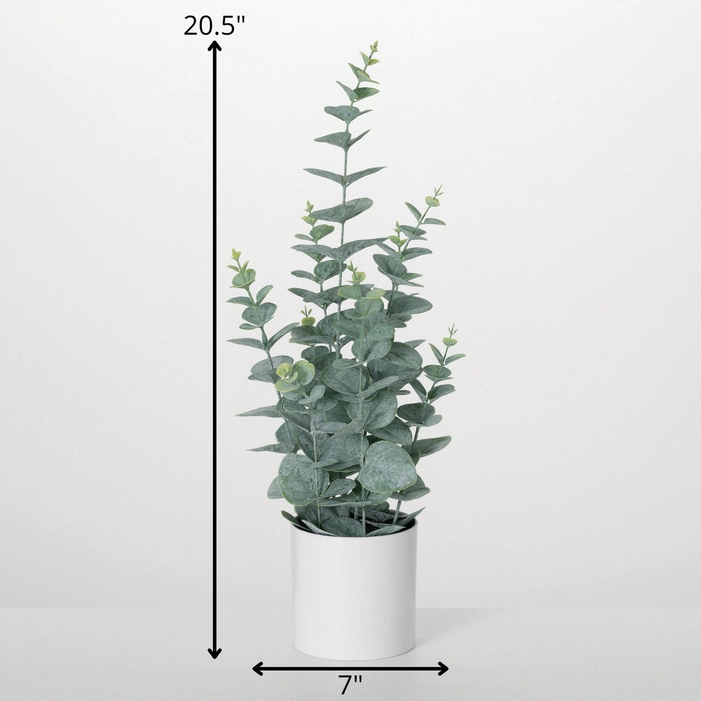 Faux Potted Eucalyptus Bush