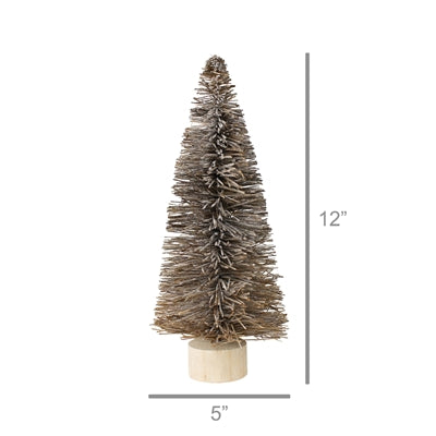 Bottle Brush Tree with Glitter