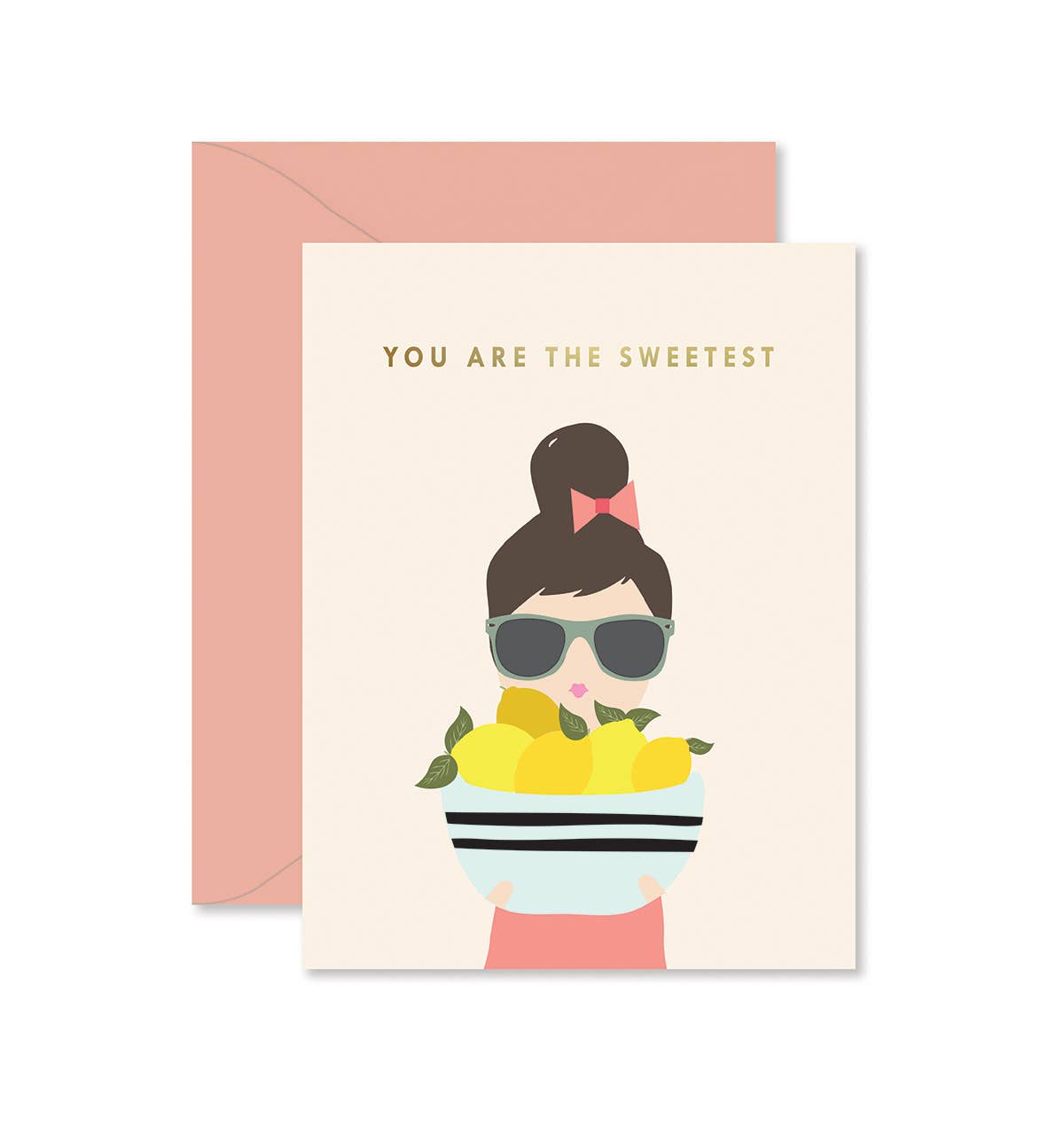 Lemon Lady Thank You Greeting Card