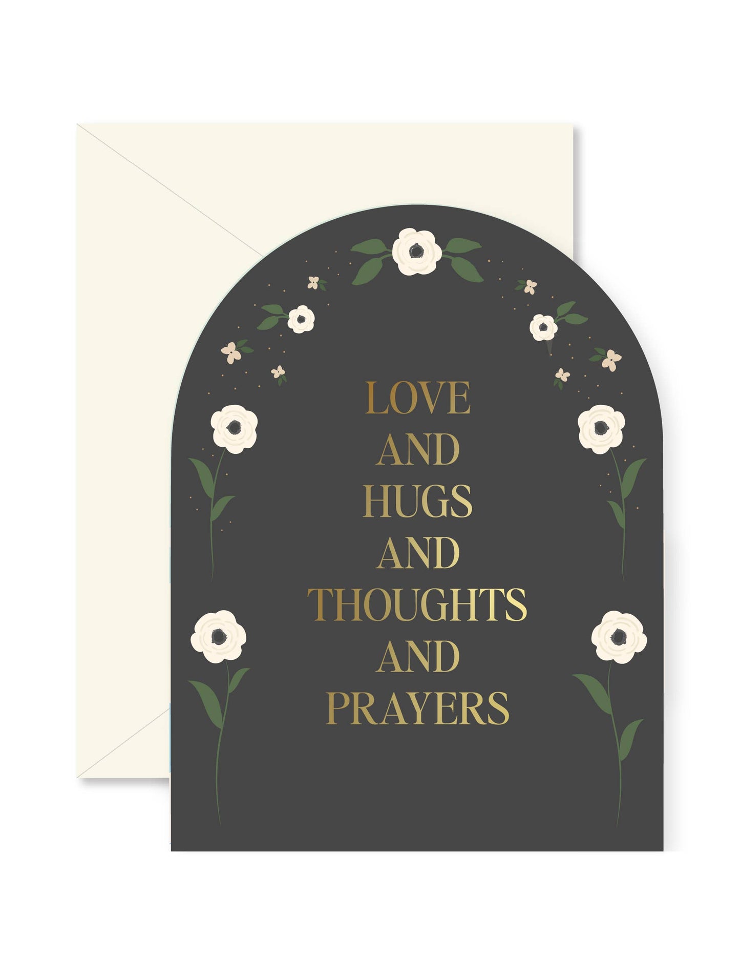 Love and Prayers Arch Sympathy Greeting Card