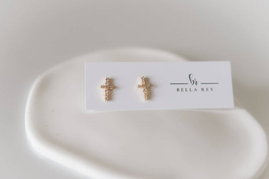 The Cross Stud Earrings