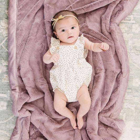 Mineral Blue Lush Receiving Blanket
