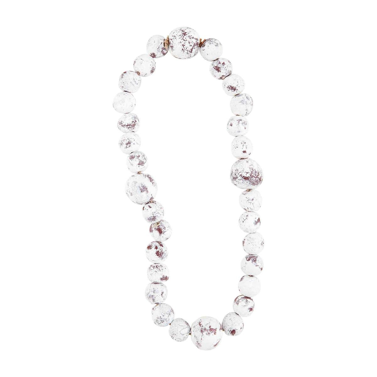 White Concrete Beads