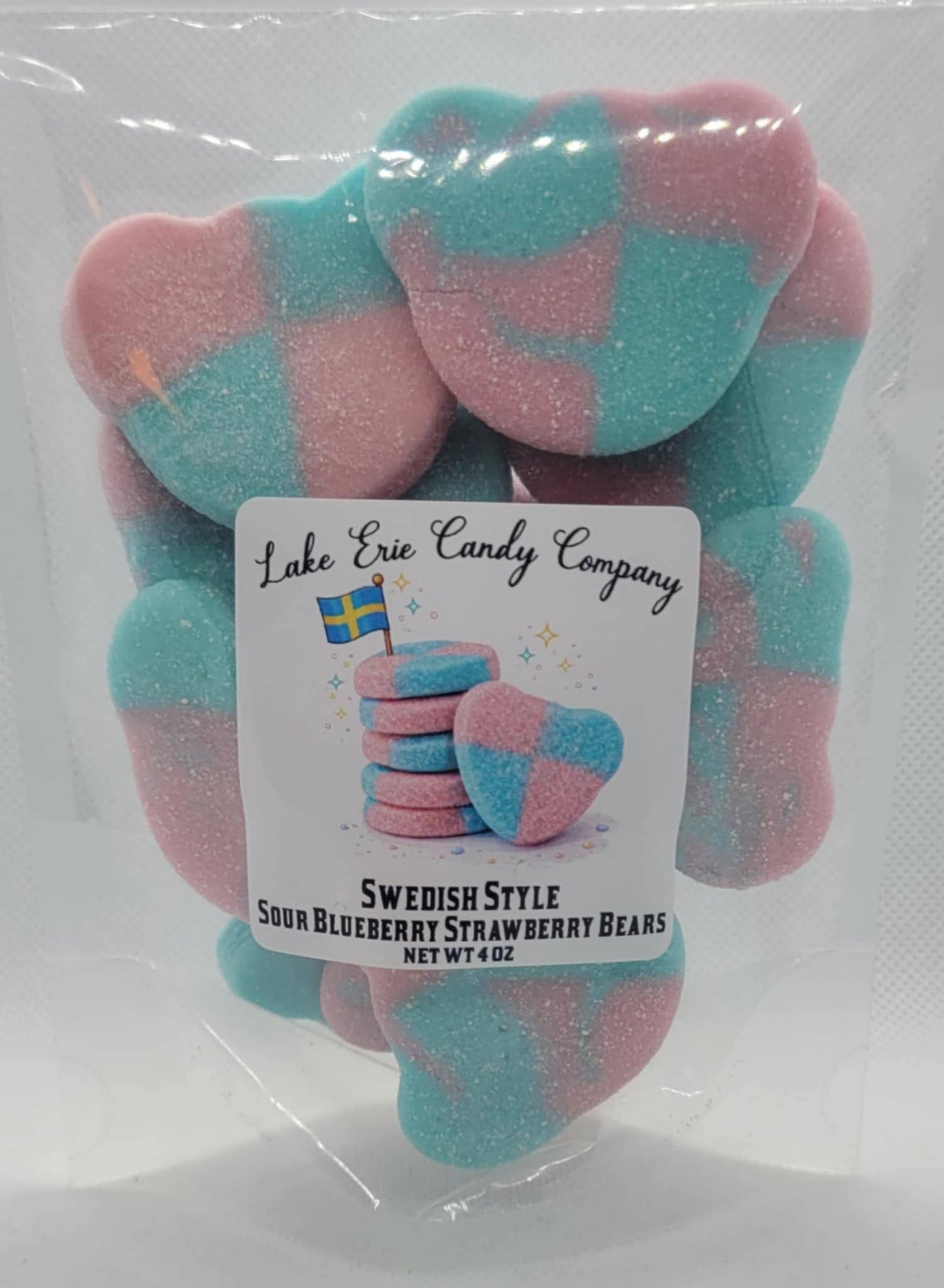 Swedish Style Sour Blueberry Strawberry Bears