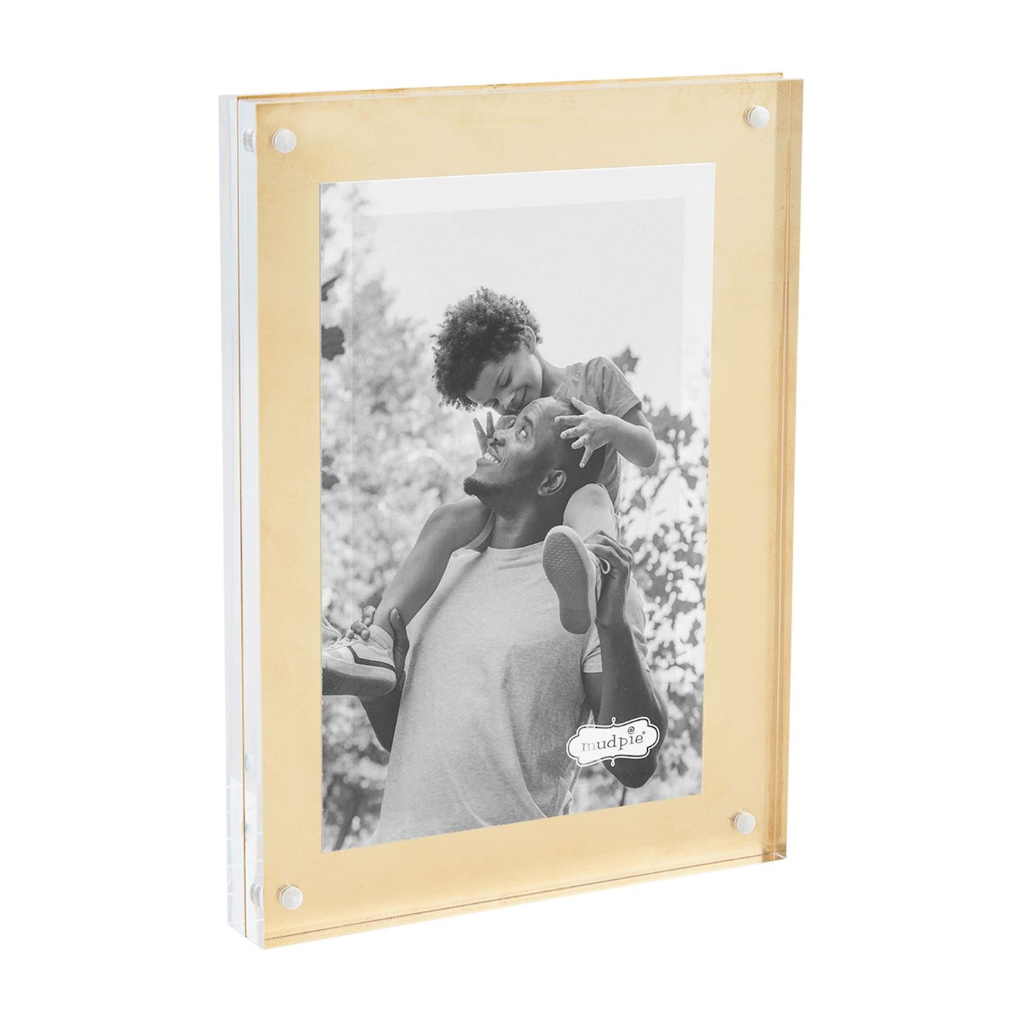 Small Brass Acrylic Frames