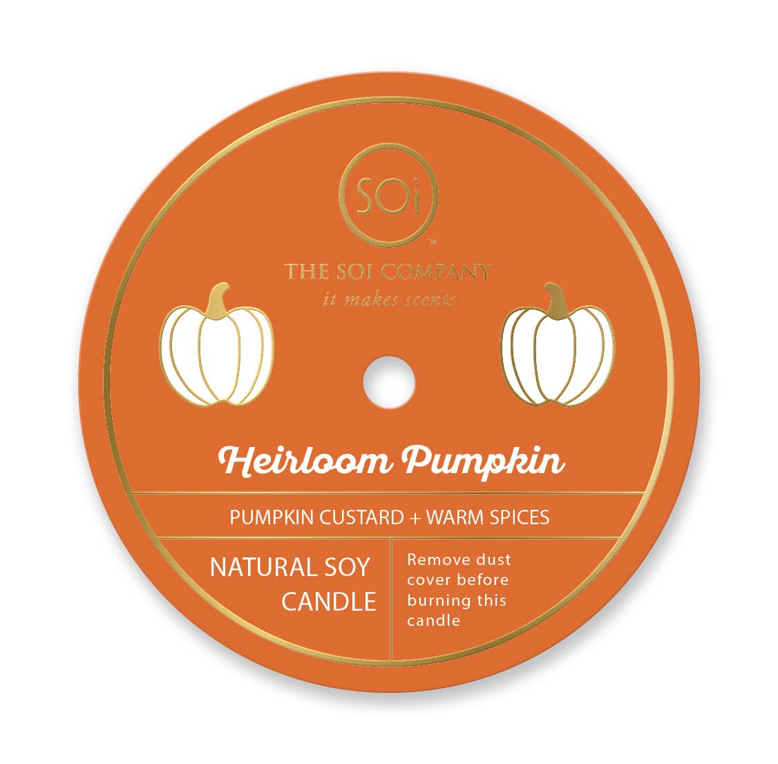 Heriloom Pumpkin Icon Candle