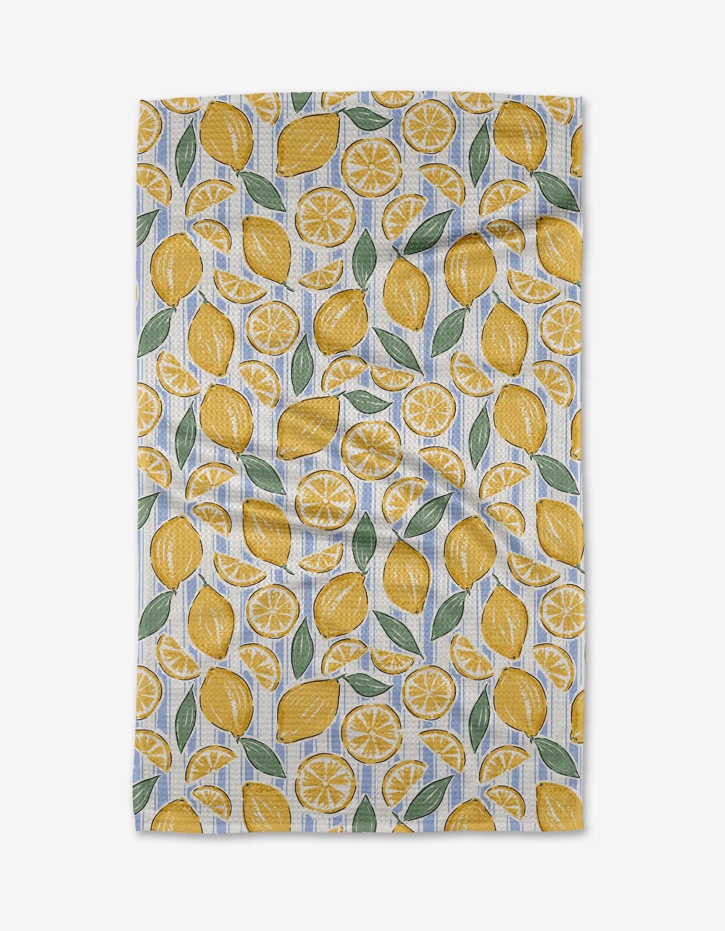 Sour Lemon Stripes Kitchen Tea Towel