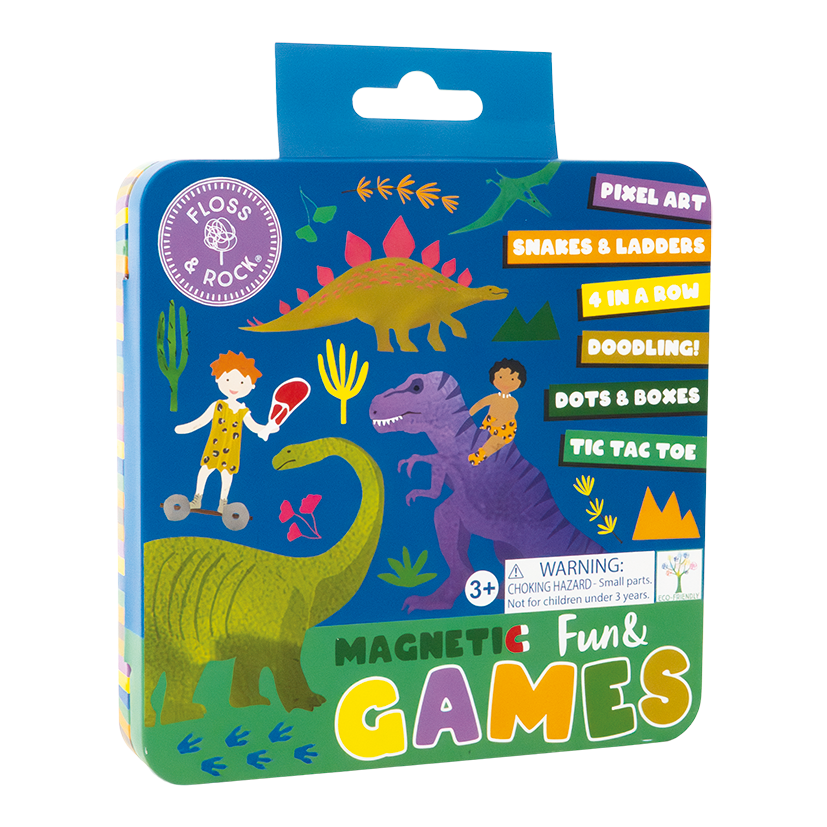 Dino Magnetic Games Tin