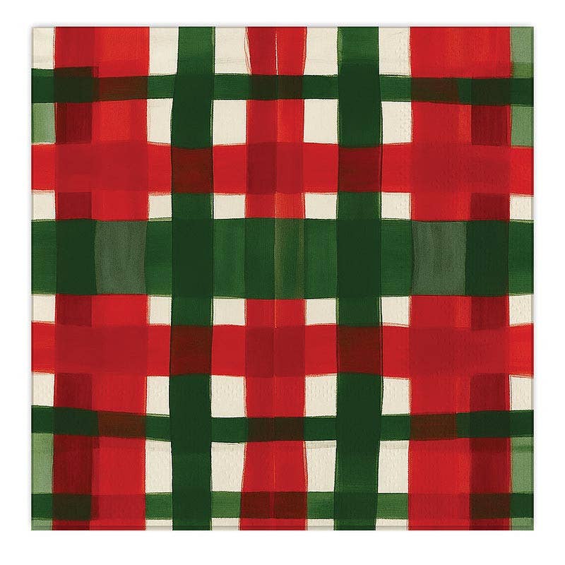 Plaid Cocktail Napkin