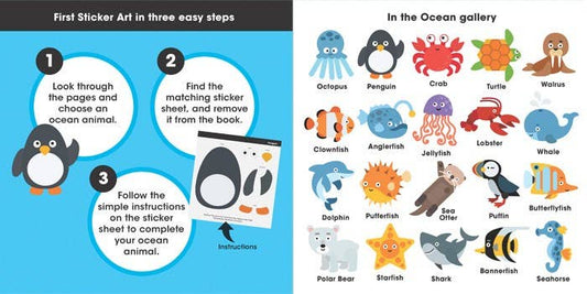 In The Ocean First Sticker Art Book