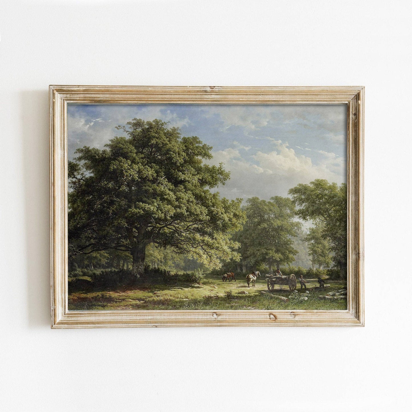 Heritage Art Print, Bentheim Forest, Vintage Home Art Print: 8x10