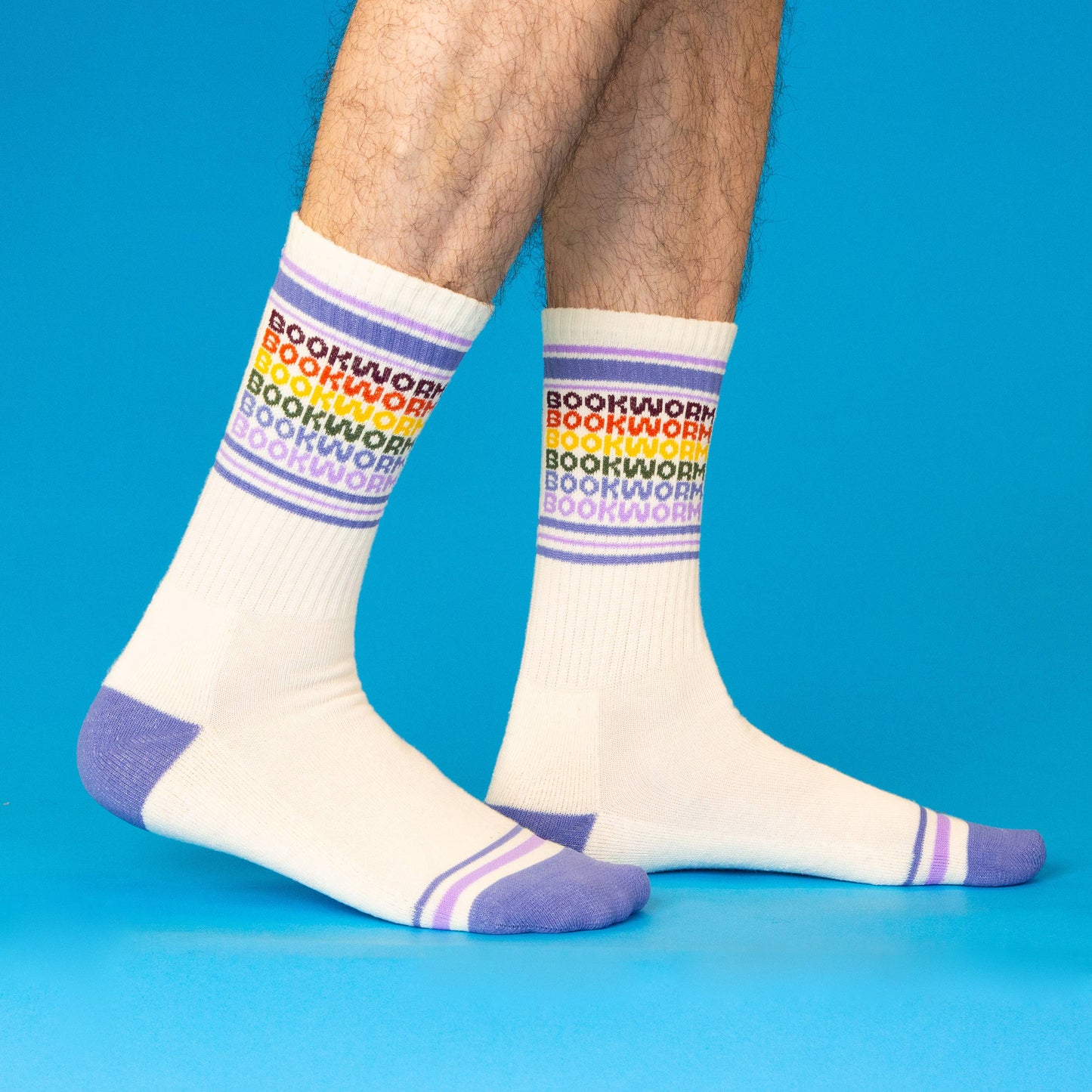 Bookworm Rainbow Crew Socks