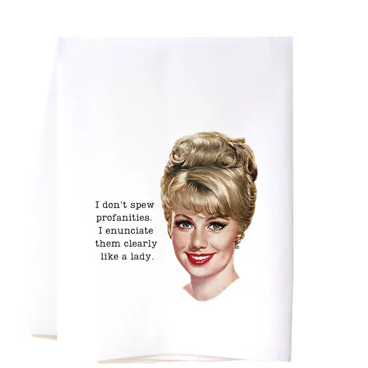 Like A Lady Flour Sack Towel