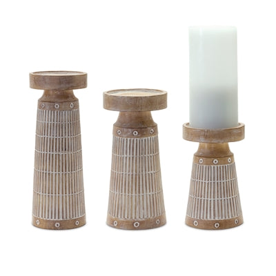 Wood Candle Holder