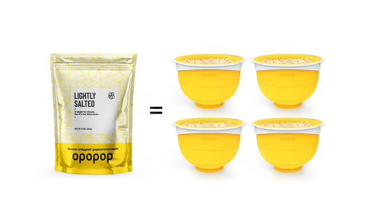 Lightly Salted Flavor-Wrapped Popcorn Kernels Bags