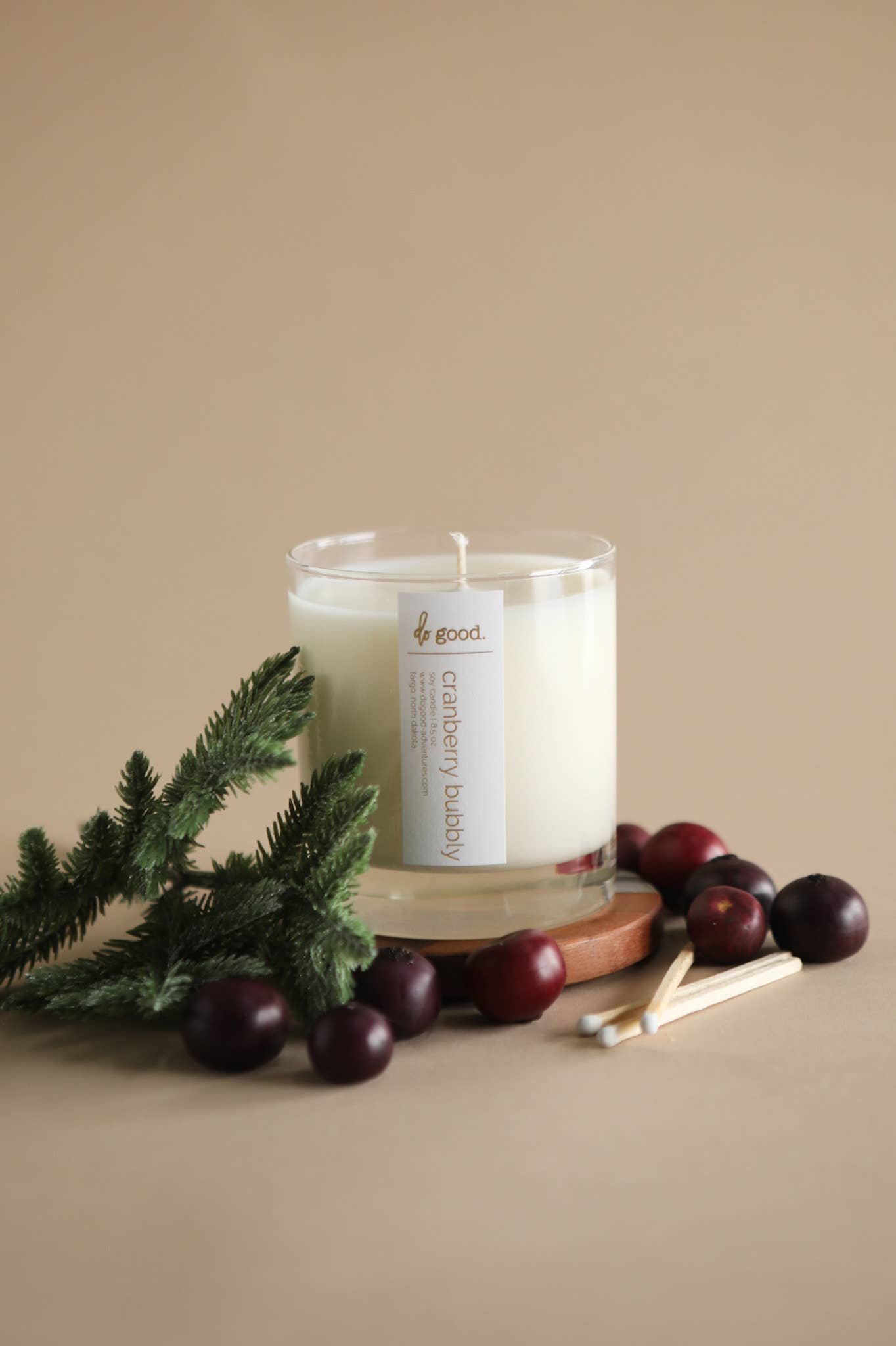 Cranberry Bubbly Soy Candle