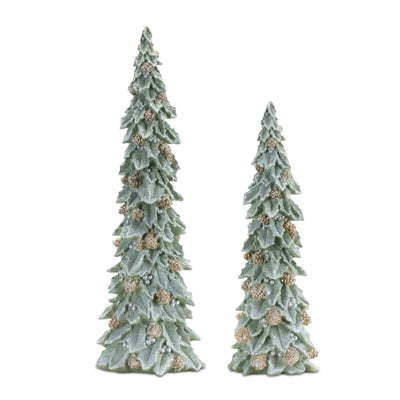 Glitter Tree w/Pinecones