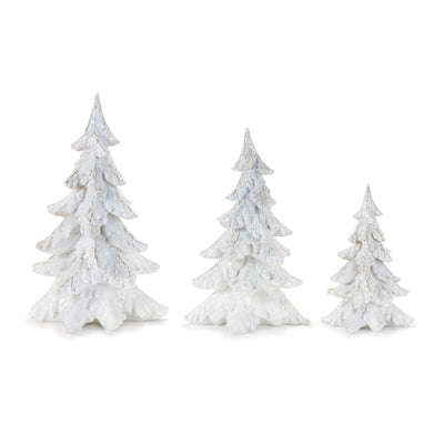 White Glitter Trees