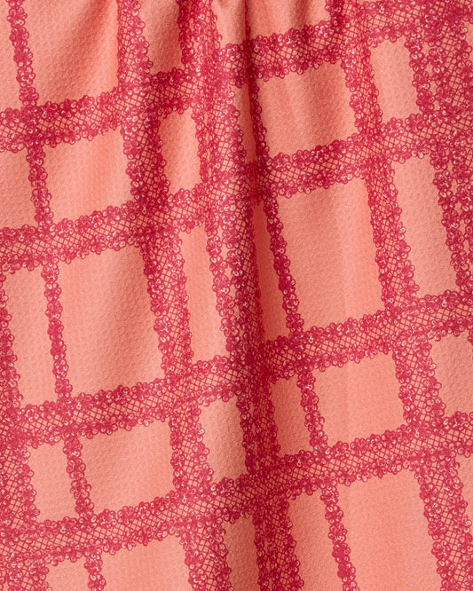 Lacy Plaid Kitchen Tea Towel