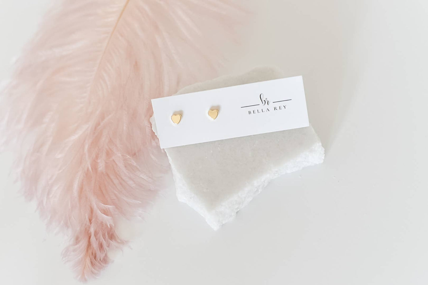 The Corley Heart Stud Earrings