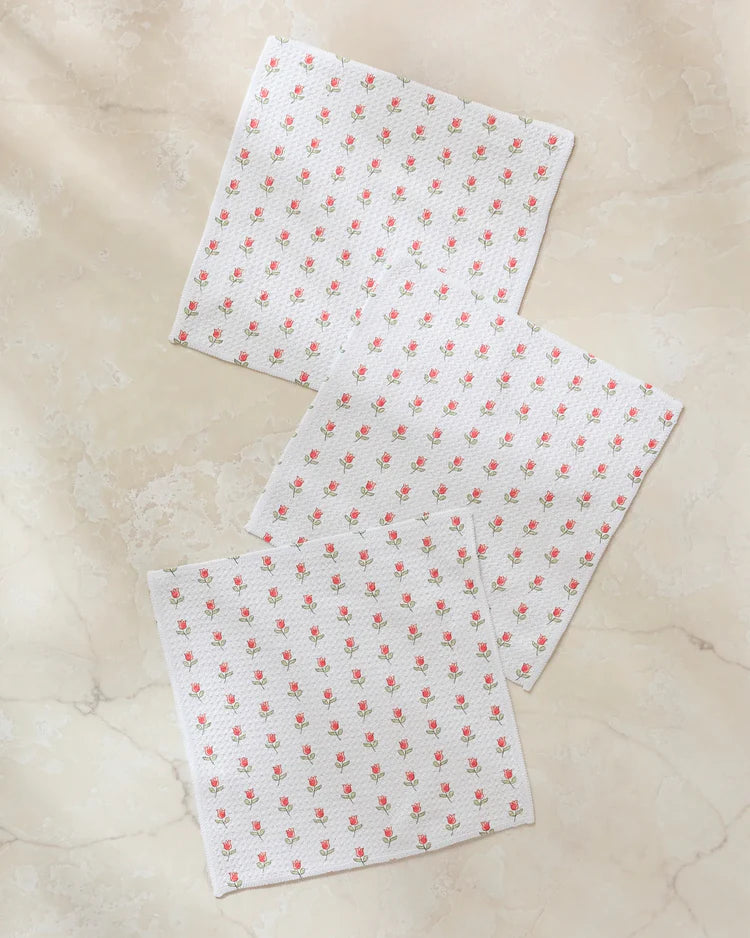 Petite Tulip Dishcloth Set