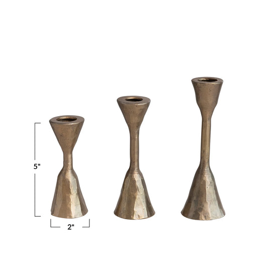 Hand-Forged Iron Taper Holders