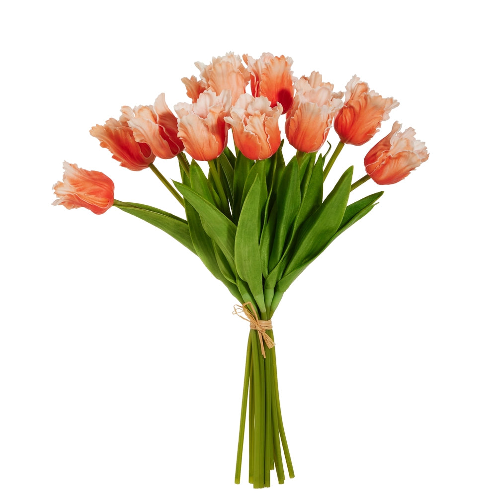 Real Touch Orange Parrot Tulip Bundle