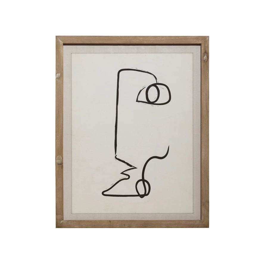 Abstract Face Wall Art