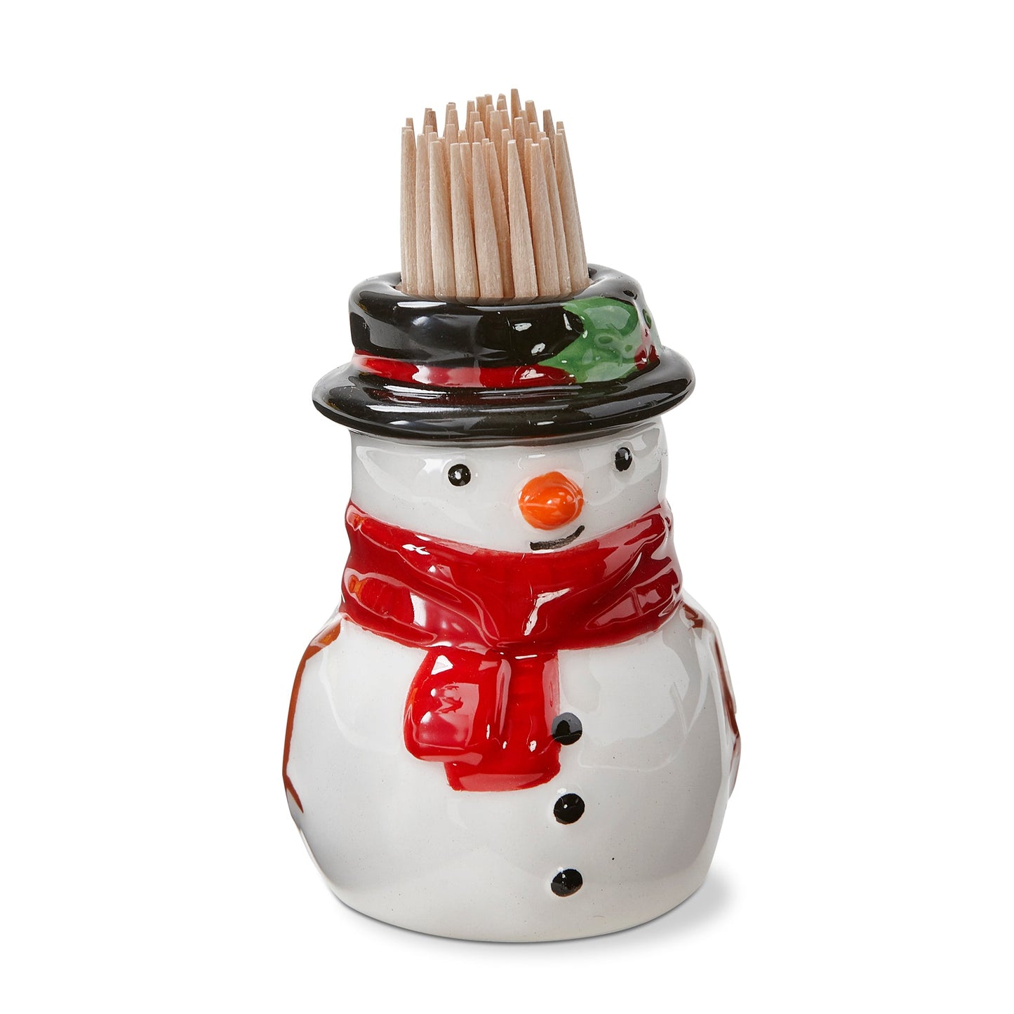 Snowman Toothpick Holder Set