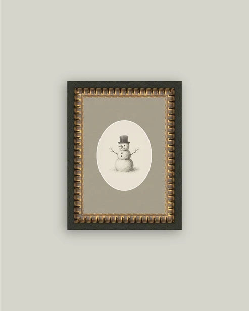 Oval Snowman Wall Art
