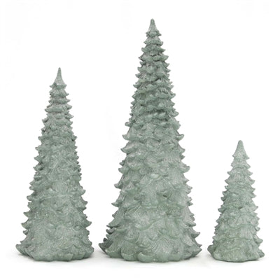 Green Resin Christmas Trees