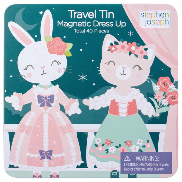 Bunny & Cat Magnetic Travel Tin