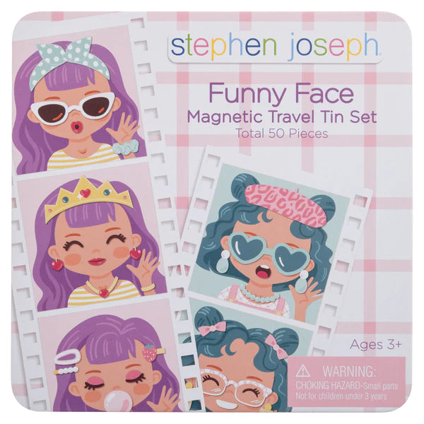 Funny Faces Magnetic Travel Tin