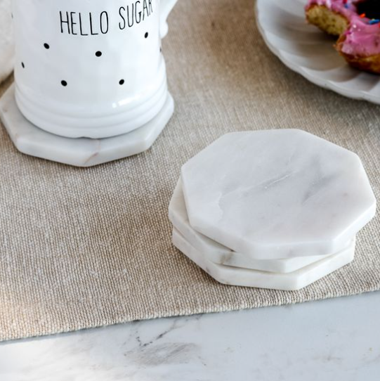 Marble Octagon Coasters