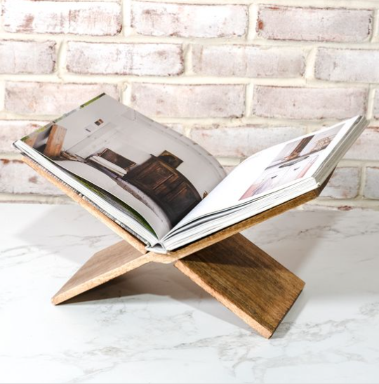 Natural Wood Magazine Holder