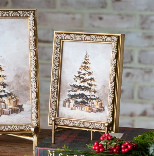 Vintage Christmas Tree Frame