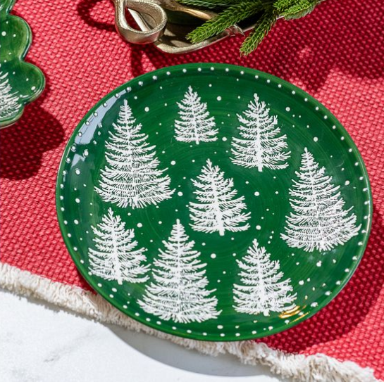 Green Tree Plate