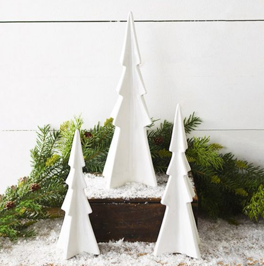 White Ceramic Trees