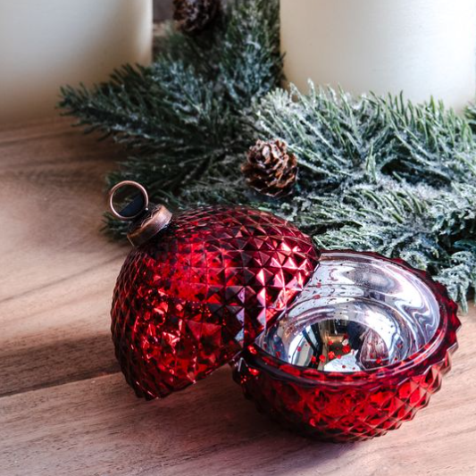 Red Ornament Jar
