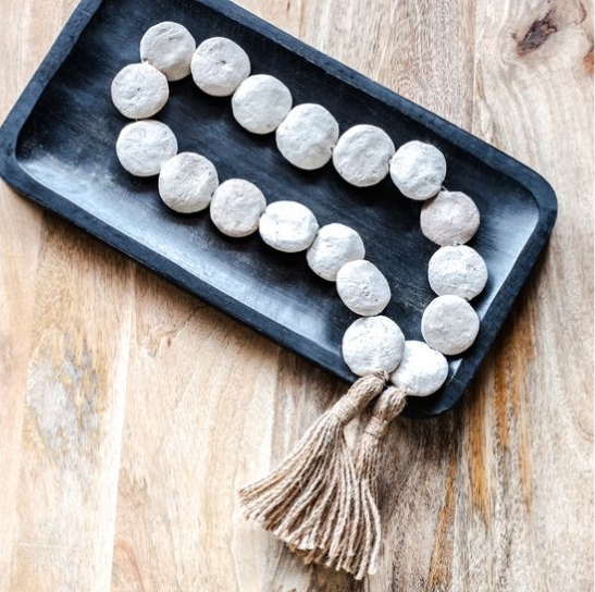 White Terra Cotta Beads