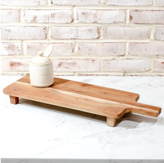 Wood Serving Board with Feet