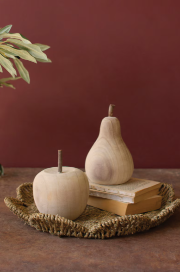 Wooden Apple & Pears