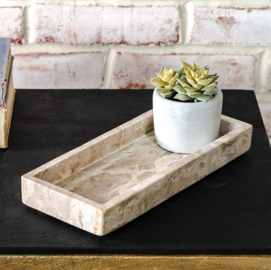 Beige Marble Tray