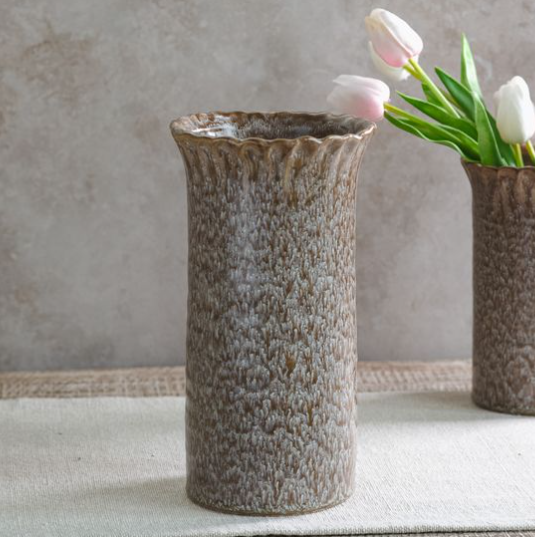 Ruffle Top Vase